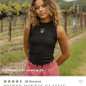 Disney Black Minnie Mouse Tank Top